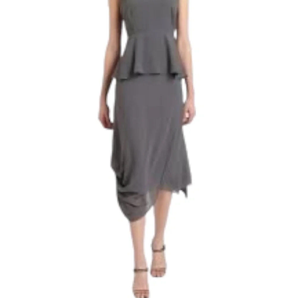 EILEEN FISHER Draped Silk Georgette Skirt - NWT - Picture 2 of 11